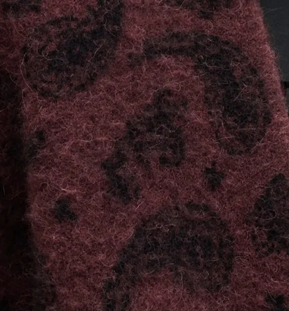 ALLSAINTS MENS BANCAT PAISLEY ALPACA WOOL CARDIGAN - Picture 5 of 16